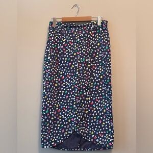 J Crew Tulip Skirt Ratti Happy Print multicolour/navy